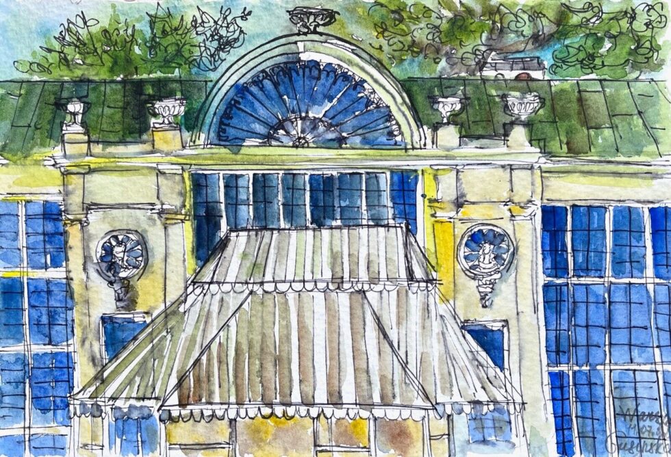 Original-watercolor-with-ink-painting-Lazienki-Royal-Park-Warsaw-Poland-275649970200