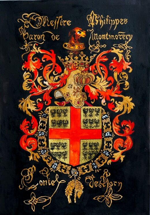 Hand-painted-old-look-miniature-leaf-Coats-of-arms-of-Europe-and-Golden-Fleece-274954605041-2