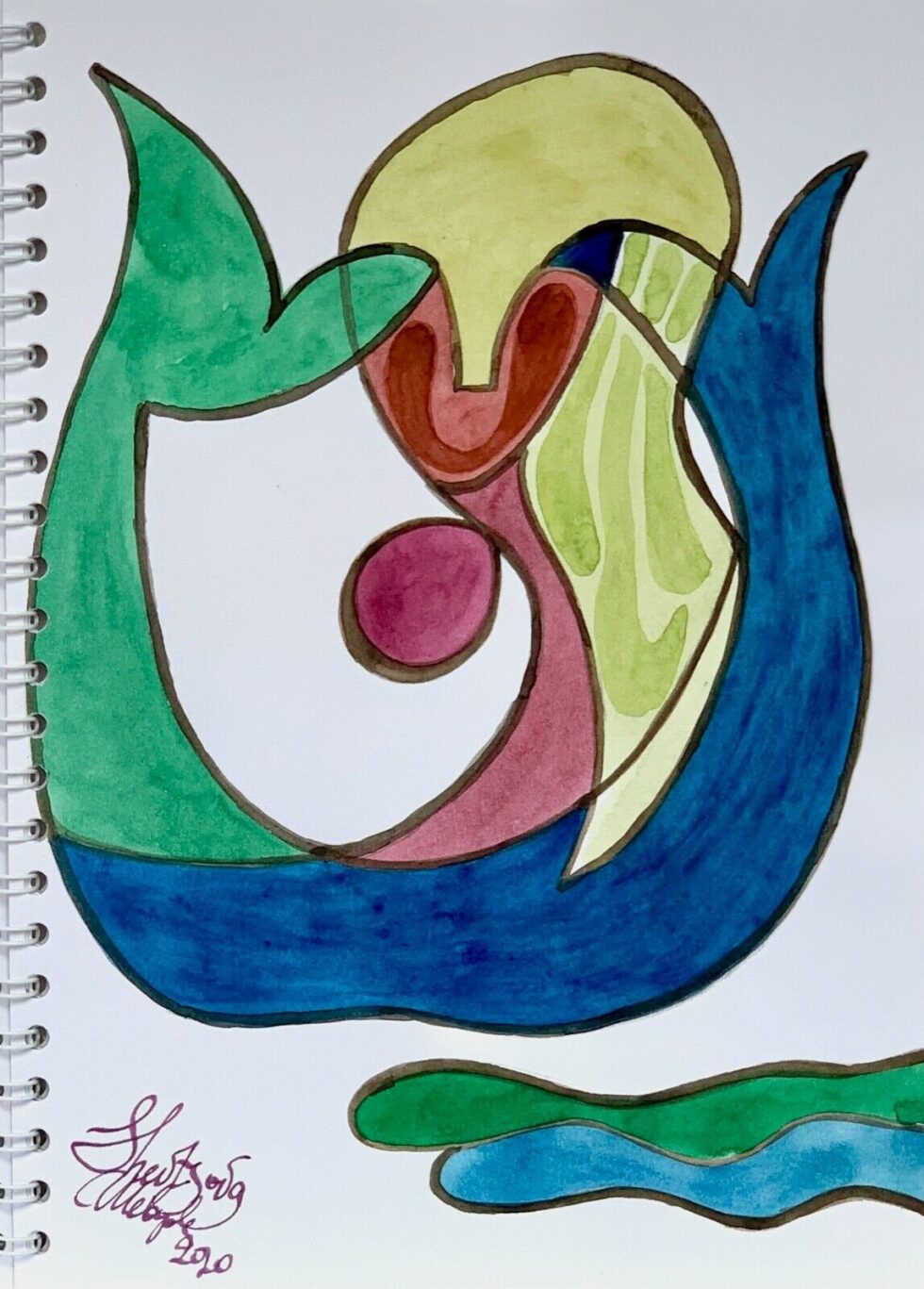 ORIGINAL-watercolor-painting-sketchbook-with-5-SIGNED-artworks-contemporary-art-274362510211-3 ORIGINAL-watercolor-painting-sketchbook-with-5-SIGNED-artworks-contemporary-art-274362510211-3