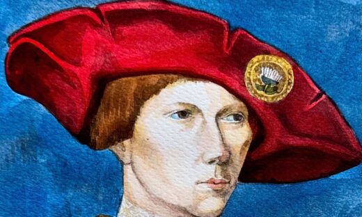 Watercolor-hand-painted-Portrait-renaissance-florence-Art-original-painting-276220839311-5