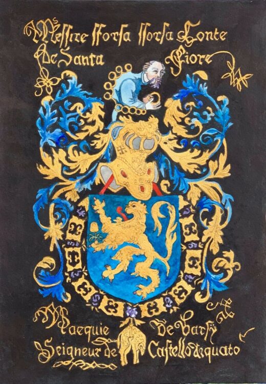 Hand-painted-old-look-miniature-leaf-Coats-of-arms-of-Europe-and-Golden-Fleece-274754798852-2