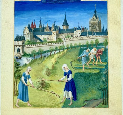 Museum-grade-goatskin-illuminated-manuscript-leaf-hand-painted-Book-of-Hours-274904979342-2