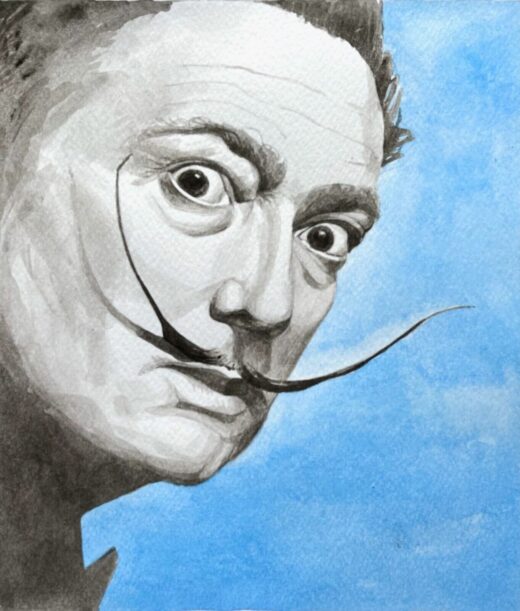 ORIGINAL-watercolor-painting-portrait-of-Salvador-Dali-275919270502-2