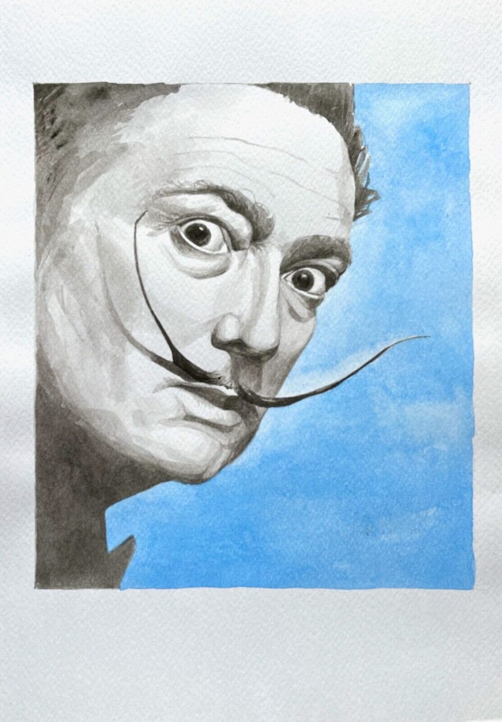 ORIGINAL-watercolor-painting-portrait-of-Salvador-Dali-275919270502