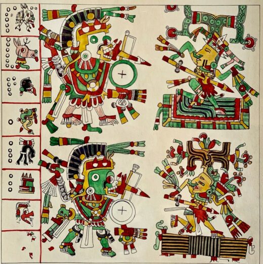 handpainted-old-look-page-miniature-Mesoamerican-painting-from-Codex-Borgia-274603399832-6