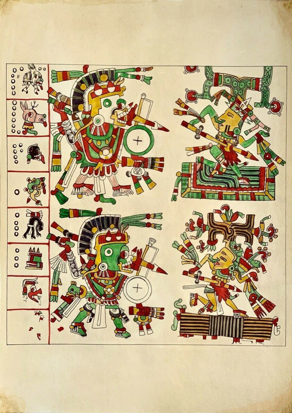 handpainted-old-look-page-miniature-Mesoamerican-painting-from-Codex-Borgia-274603399832