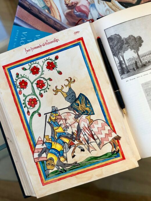 High-quality-hand-painted-miniature-painting-illuminated-manuscript-leaf-Manesse-274238951463-2