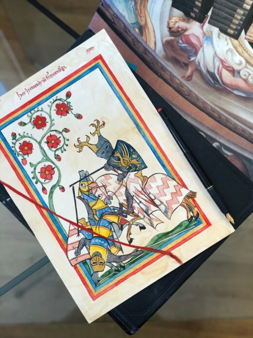 High-quality-hand-painted-miniature-painting-illuminated-manuscript-leaf-Manesse-274238951463-6