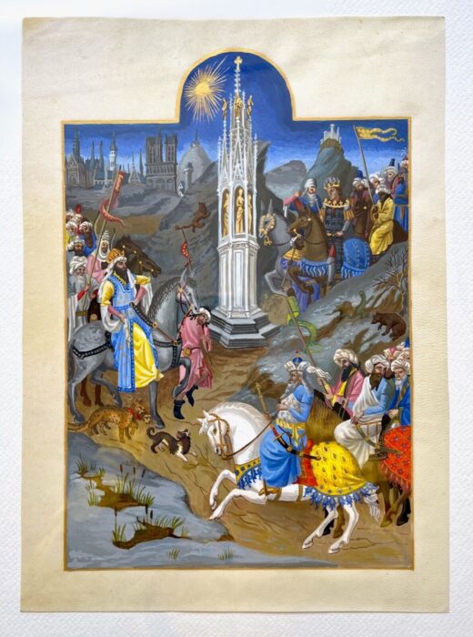 Museum-grade-goatskin-illuminated-manuscript-leaf-hand-painted-Limbourg-Brothers-275330261193-3