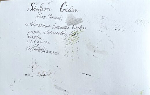 ORIGINAL-watercolor-painting-with-ink-impressionism-Lazienki-Royal-Garden-Warsaw-275344745723-2