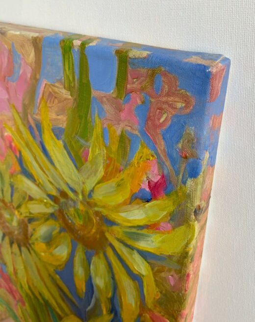 original-oil-on-canvas-painting-SIGNED-still-life-sunflowers-impressionism-274764103313-5