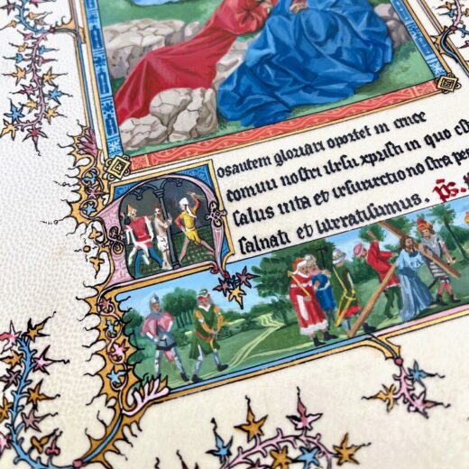 Hand-painted-old-look-illuminated-manuscript-vellum-leaf-TurinMilan-Hours-275438157184-7