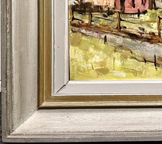 Vintage-oil-on-board-painting-Gilbert-Remy-landscape-with-mining-village-Belgium-275380929794-4