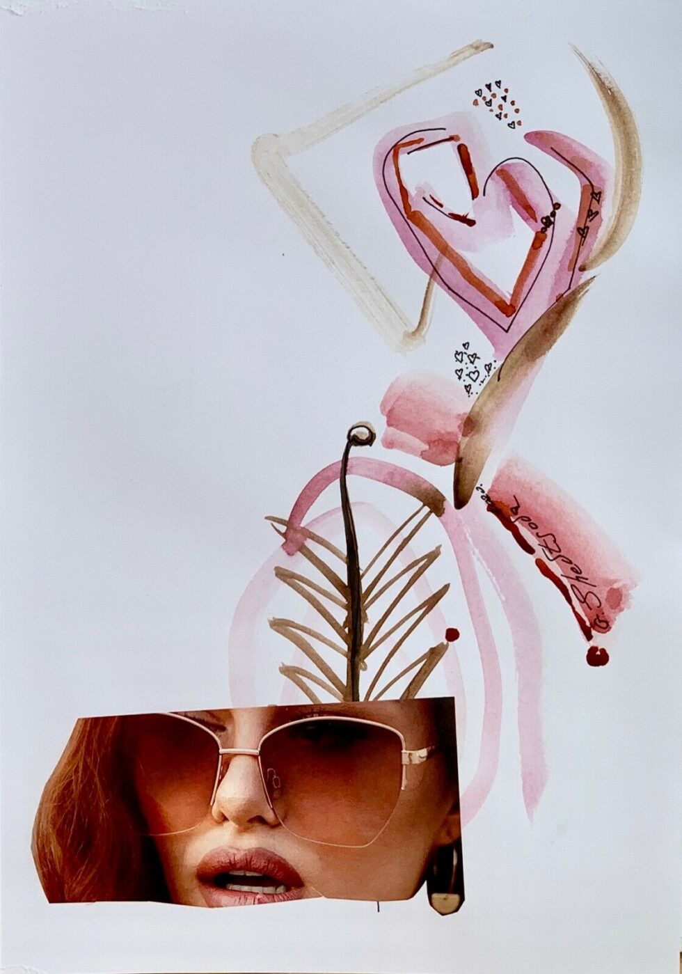 original-collage-art-painting-signed-mixed-media-watercolor-artwork-from-artist-274447277504