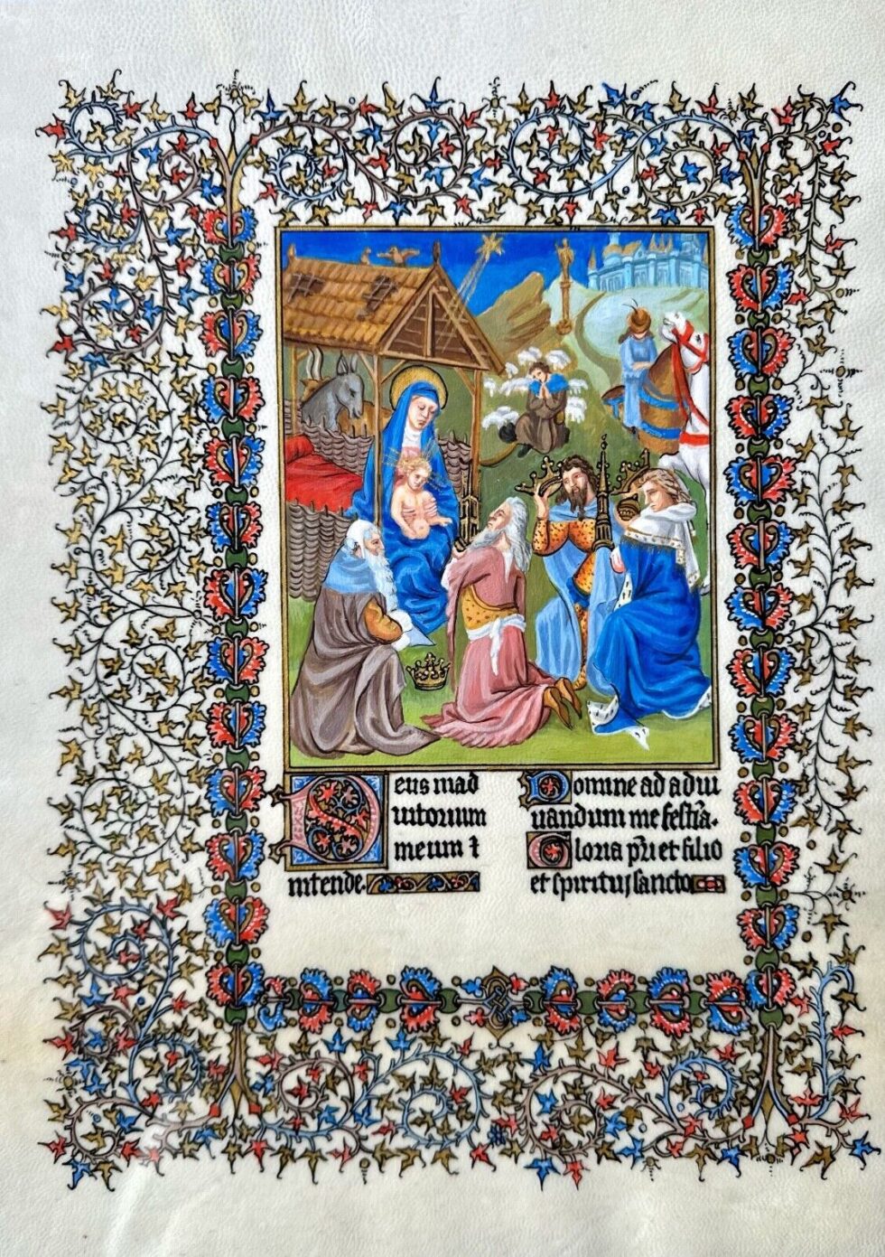 Hand-painted-illuminated-manuscript-The-Belles-Heures-of-Jean-de-France-276101444466