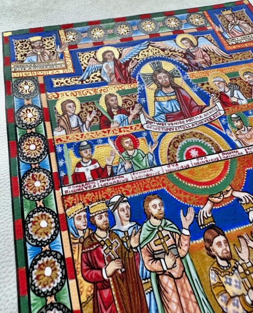 Hand-painted-old-look-illuminated-manuscript-The-Gospels-of-Henry-the-Lion-276148504356-6