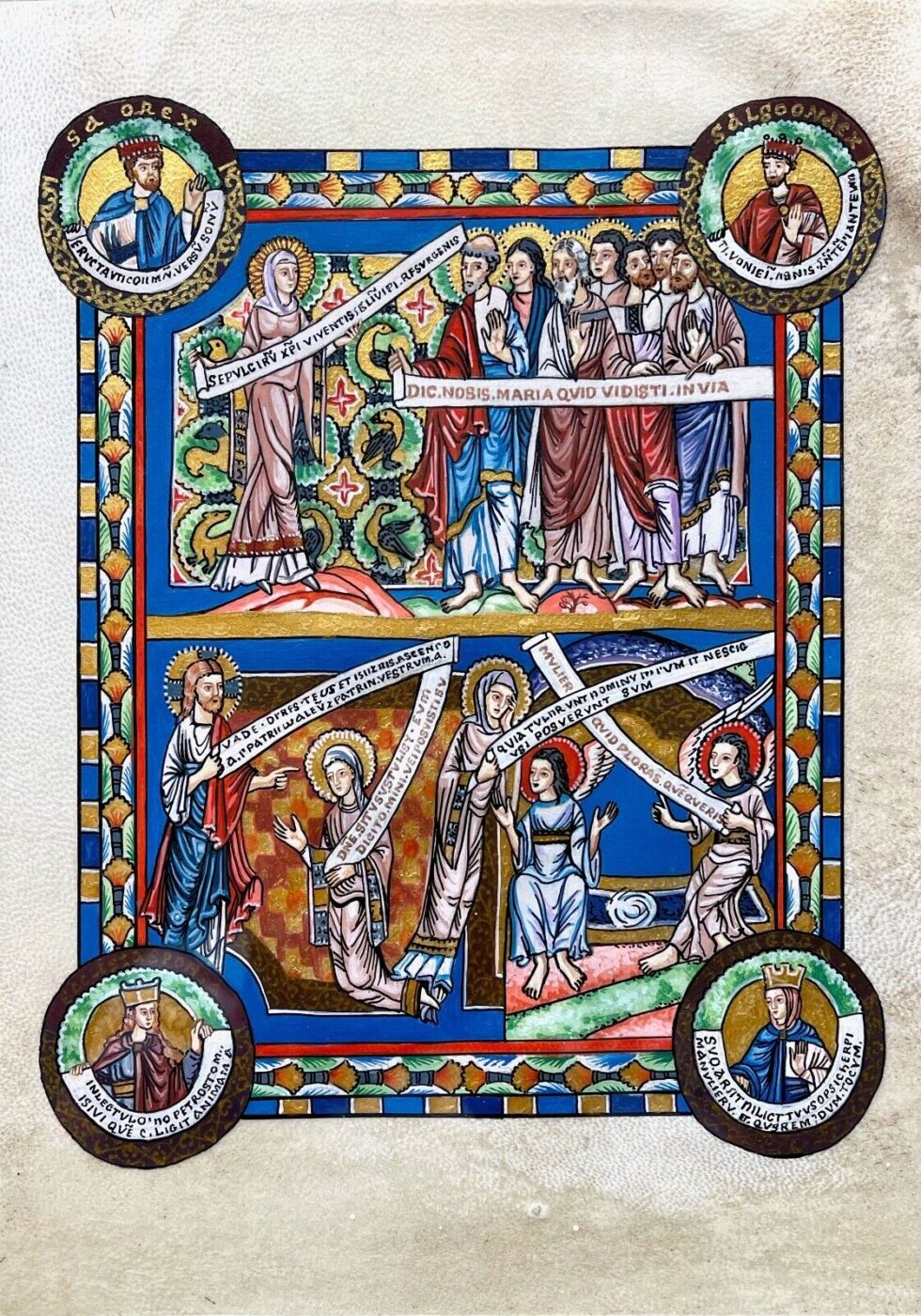 Hand-painted-old-look-illuminated-manuscript-The-Gospels-of-Henry-the-Lion-276017667357