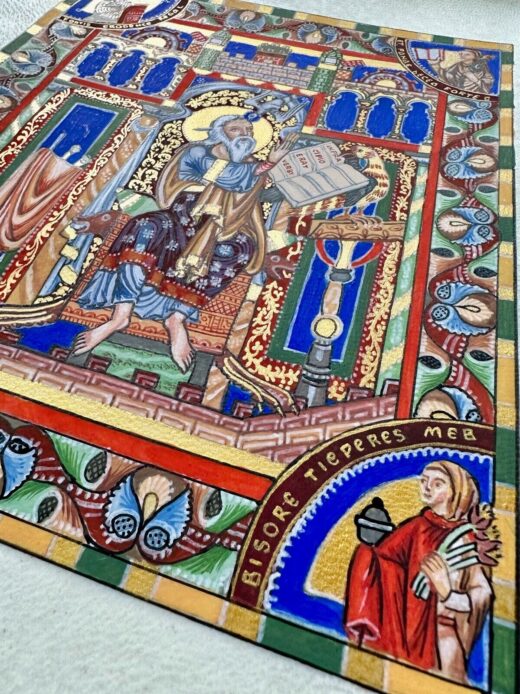 Hand-painted-old-look-illuminated-manuscript-The-Gospels-of-Henry-the-Lion-276148470297-9