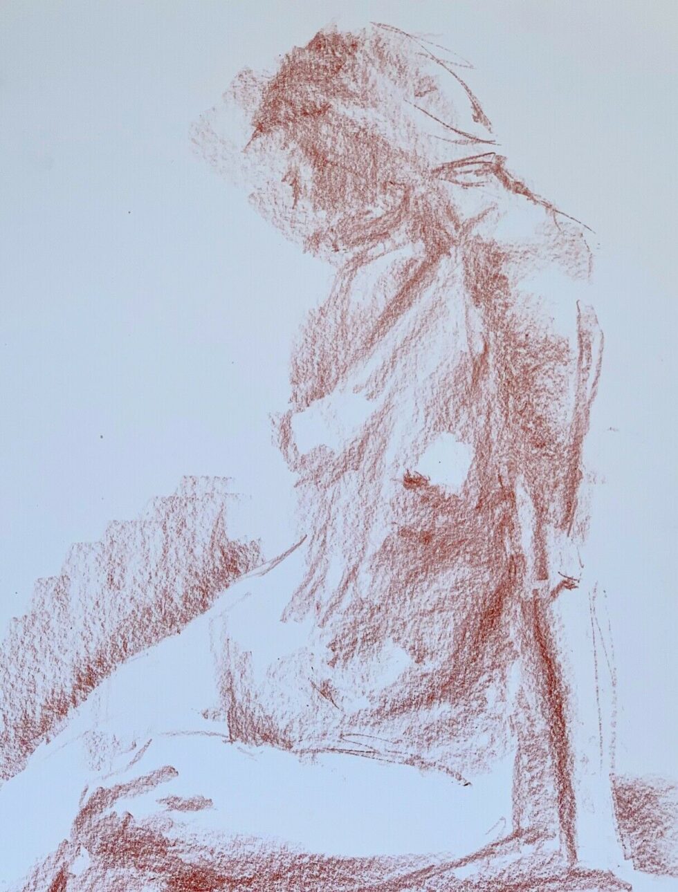 ORIGINAL-pencil-drawing-nude-model-signed-by-artist-sketch-A3-117-x-165-inches-274862023587