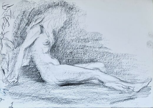 ORIGINAL-pencil-drawing-nude-model-signed-by-artist-sketch-A3-117-x-165-inches-274855234068-2