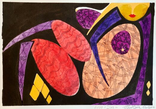 ORIGINAL-watercolor-painting-paper-artwork-from-artist-signed-modernism-art-274595931948-2