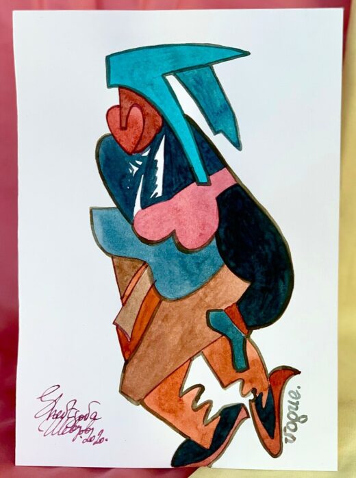 ORIGINAL-watercolor-painting-sketchbook-with-5-SIGNED-artworks-contemporary-art-274353330798-2