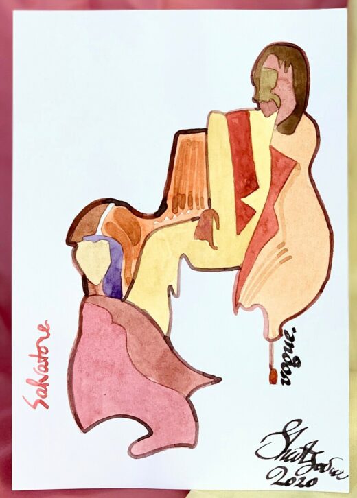 ORIGINAL-watercolor-painting-sketchbook-with-5-SIGNED-artworks-contemporary-art-274353330798-5