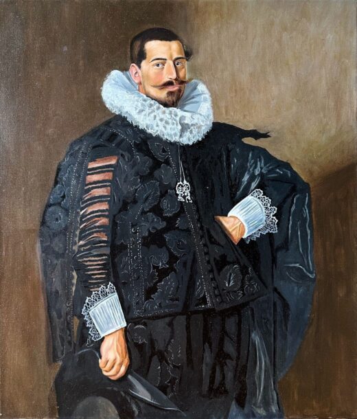 Original oil painting on canvas Portrait of Jacob Pietersz Olycan