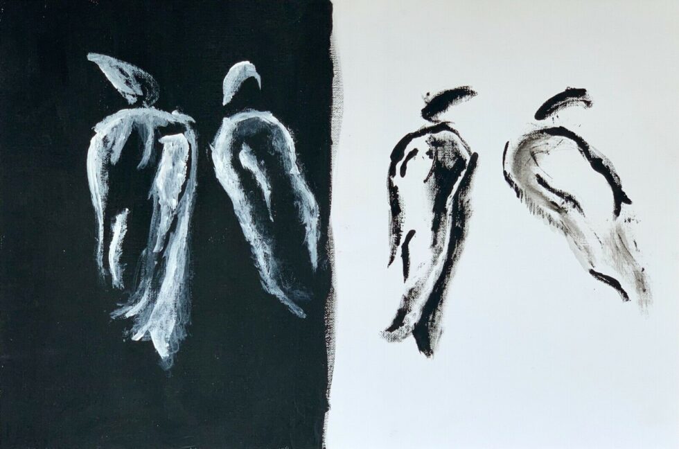 original-ink-painting-on-paper-black-and-white-art-Ukrainian-artist-275145255759